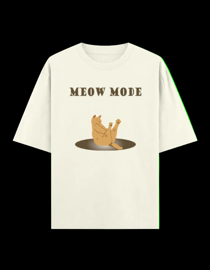 Meow Mode Oversized T-Shirt