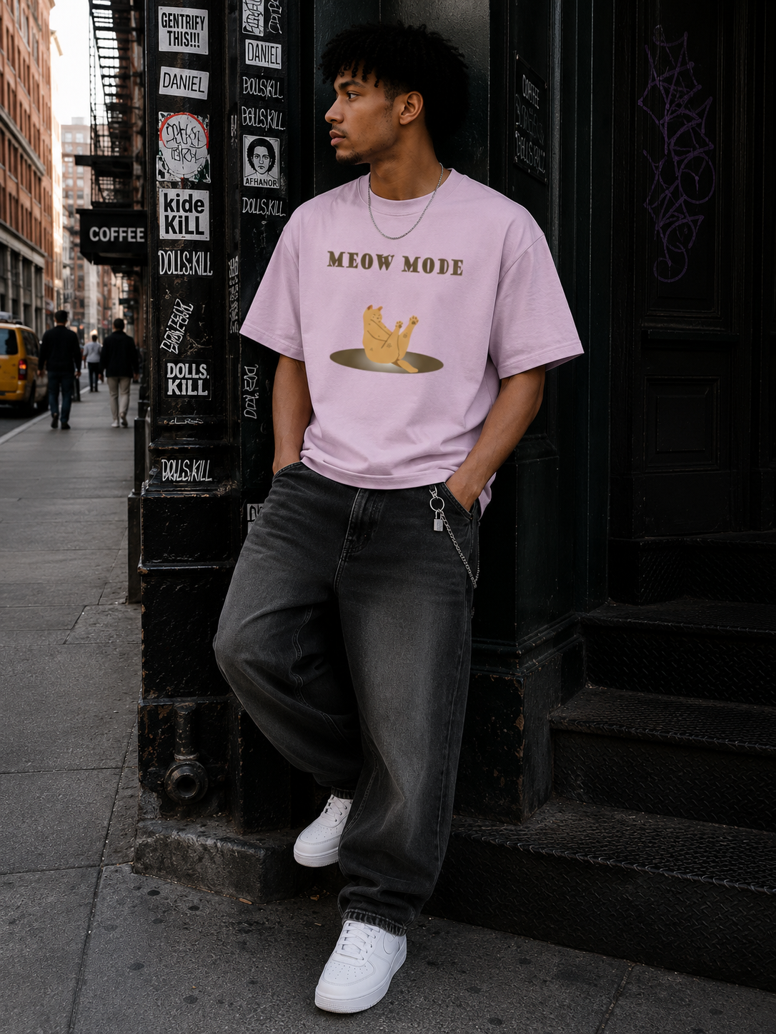 Meow Mode Oversized T-Shirt