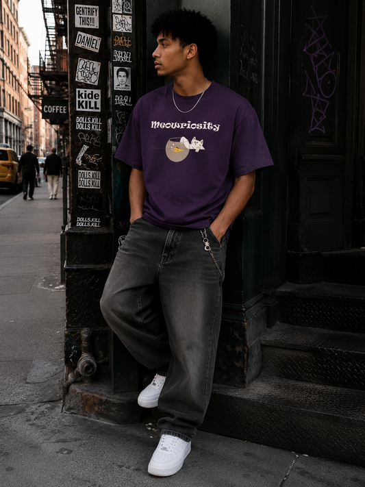 Meowriosity Oversized T-Shirt