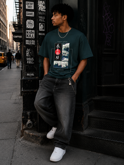 Kanji Current Oversized T-Shirt
