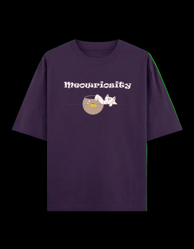 Meowriosity Oversized T-Shirt