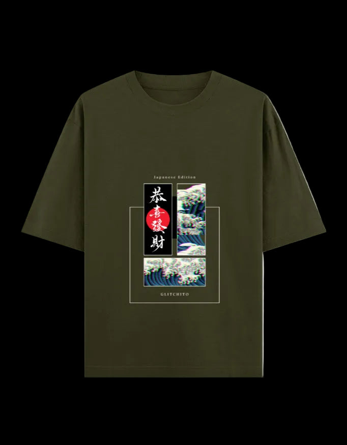 Kanji Current Oversized T-Shirt