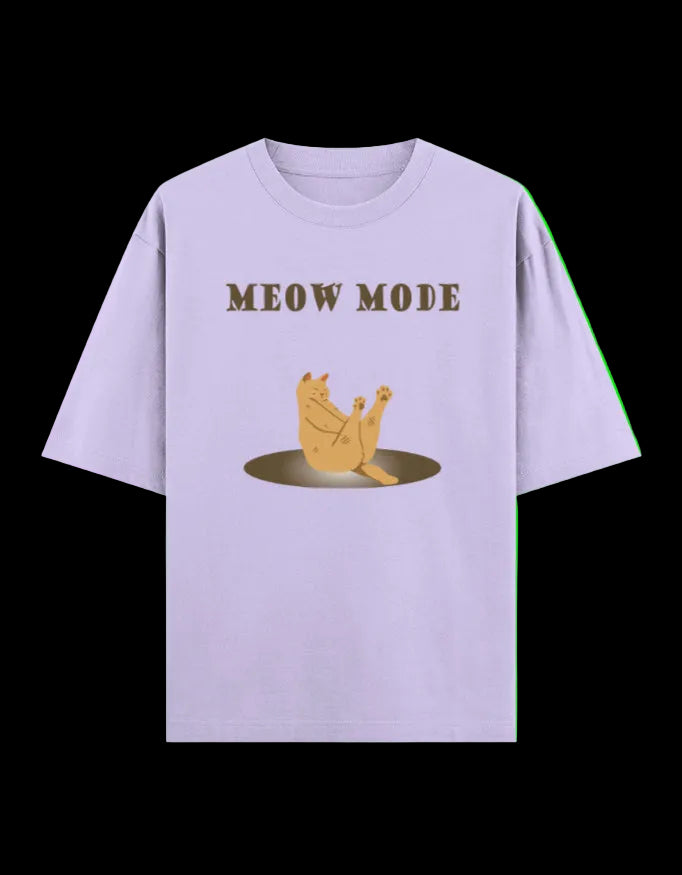 Meow Mode Oversized T-Shirt