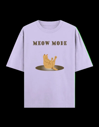 Meow Mode Oversized T-Shirt