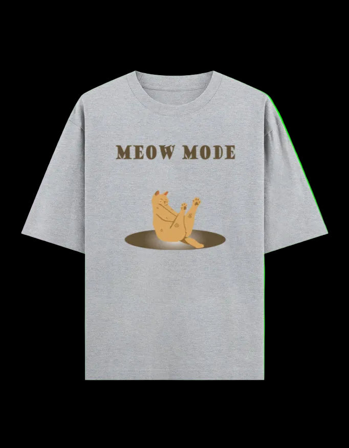 Meow Mode Oversized T-Shirt