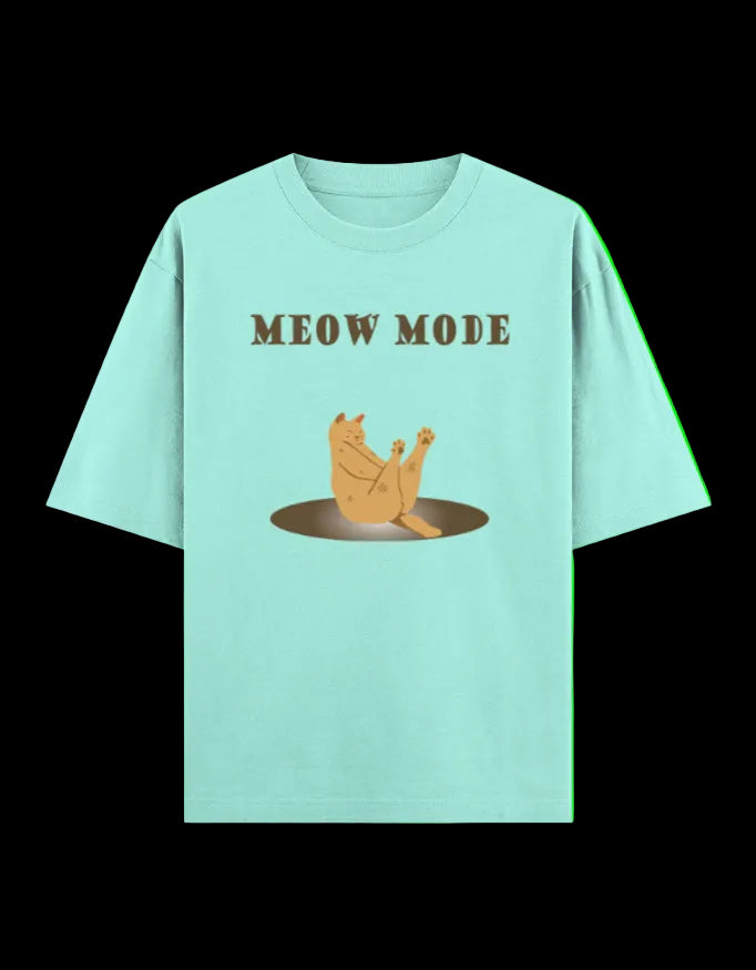 Meow Mode Oversized T-Shirt