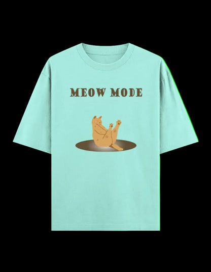 Meow Mode Oversized T-Shirt